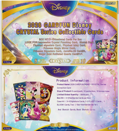 (PRESALE) 2026 Cardfun Disney CRYSTAL - Full Case
