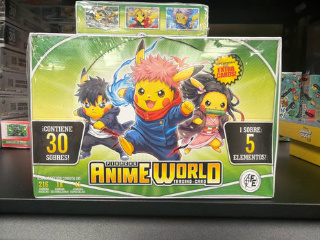 Pikachu Cosplay 3 Anime World Collectible Cards Box