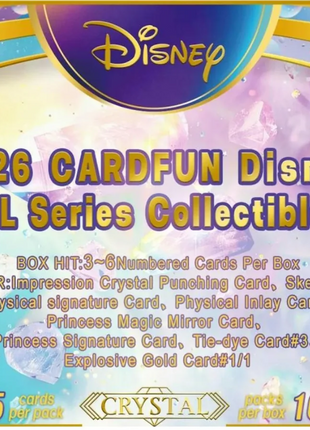 (PRESALE) 2026 Cardfun Disney CRYSTAL Hobby Box
