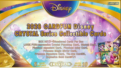 (PRESALE) 2026 Cardfun Disney CRYSTAL Hobby Box