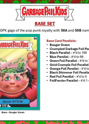 2024 Topps Garbage Pail Kids Battle of the Bands - Green Day Hobby Box