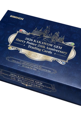 2026 Kakawow GEM Harry Potter 25th Anniversary Trading Card Box