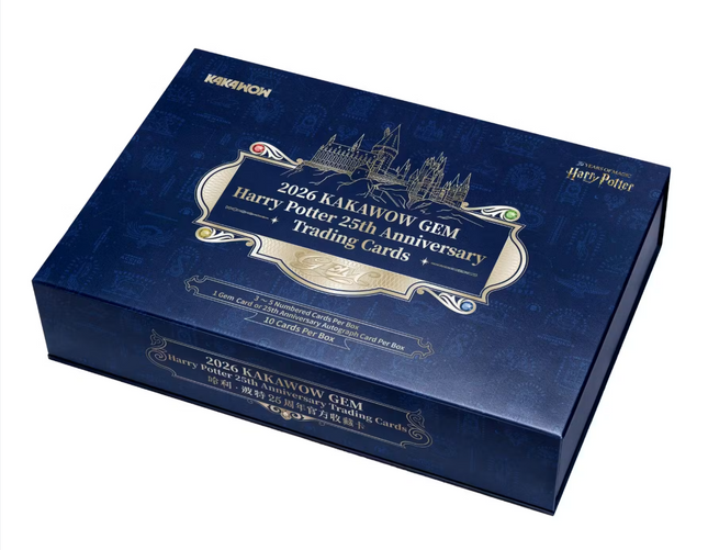 2026 Kakawow GEM Harry Potter 25th Anniversary Trading Card Box