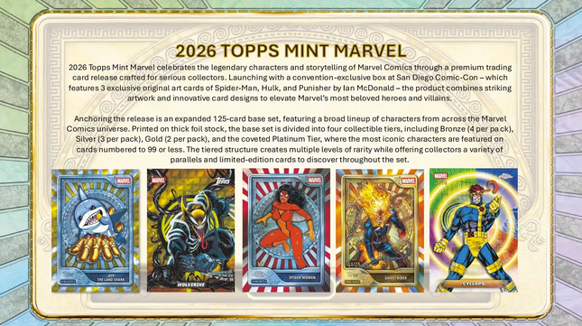 2026 Topps Marvel Mint Hobby Box