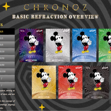 (8/12 Release date)  2026 CardFun Disney ChronoZ - Disney Legacy Trading Cards - Hobby Box