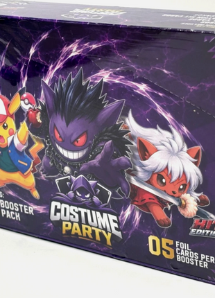 2026 Pokémon Costume Party Halloween – Gengar Edition Booster Box (30 Sealed Packs)